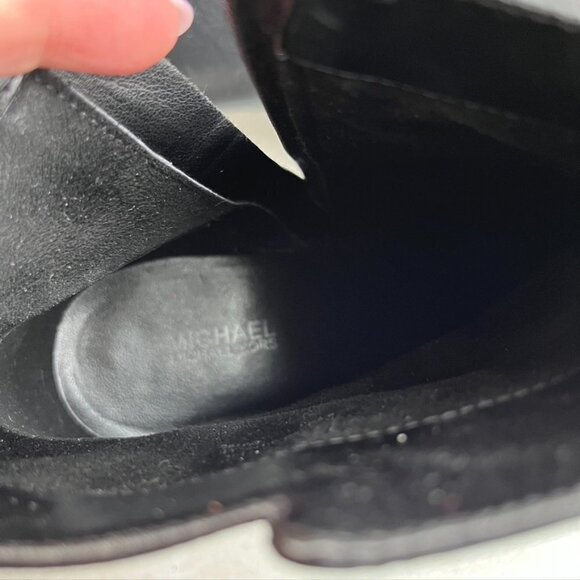 Michael Kors Blaine Heeled Booties Black Size 9.5 side zip - Picture 8 of 11